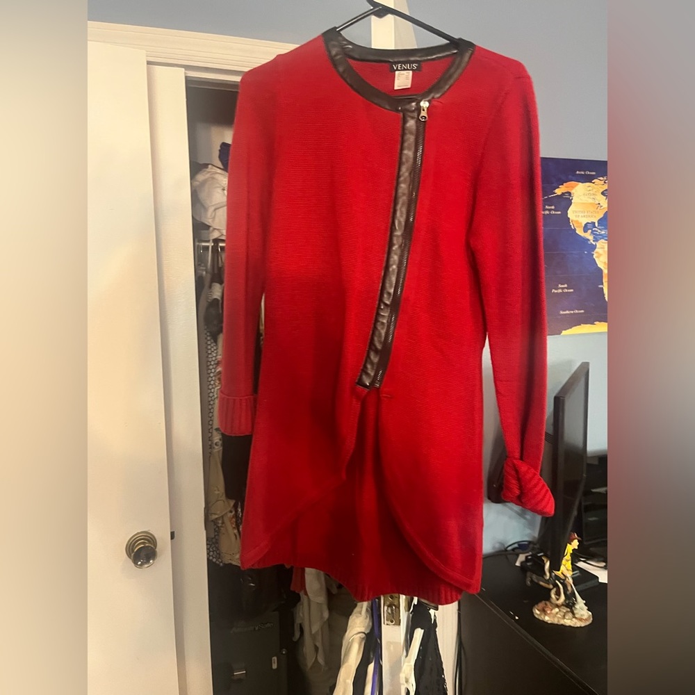 Medium Venus  sweater with leggings or wear as a dress with high boots!